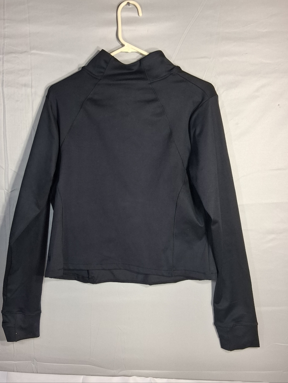 Women's NWT XXL All In Motion Thumb Hole 1/2 Zip Black Zip Pockets Sweatshirt - Picture 4 of 9